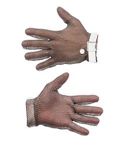 Перчатка кольчужная Manulatex GCM без манжеты, с полиуретановым ремешком (р. 7-7,5)